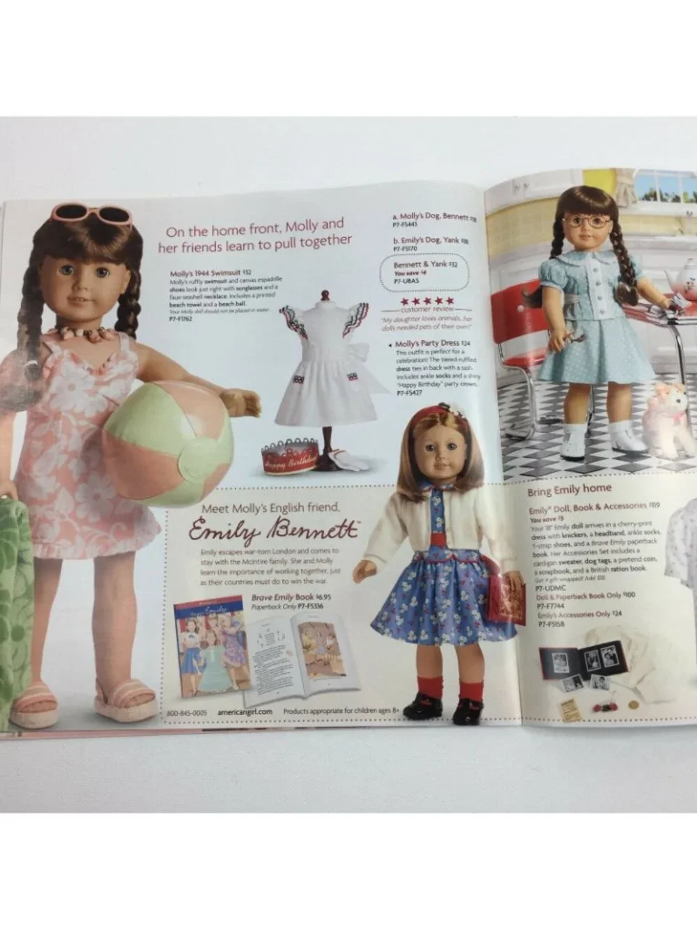 American Girl AG Catalog 25 Years July 2011 My Kanani Julie Molly Doll
